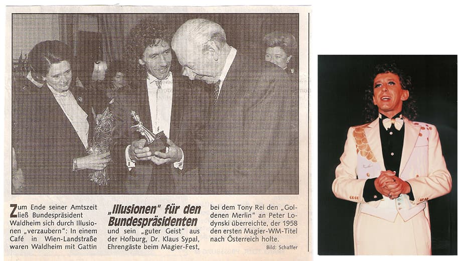 Bild links: Bundespräsident Dr