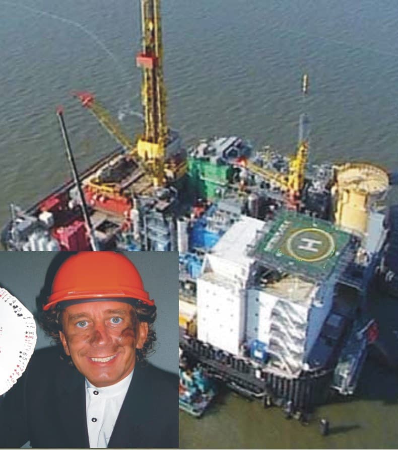 Bohrinsel-Zauber in der Nordsee Mit dem Hubschrauber von Auftritt zu Auftritt ge