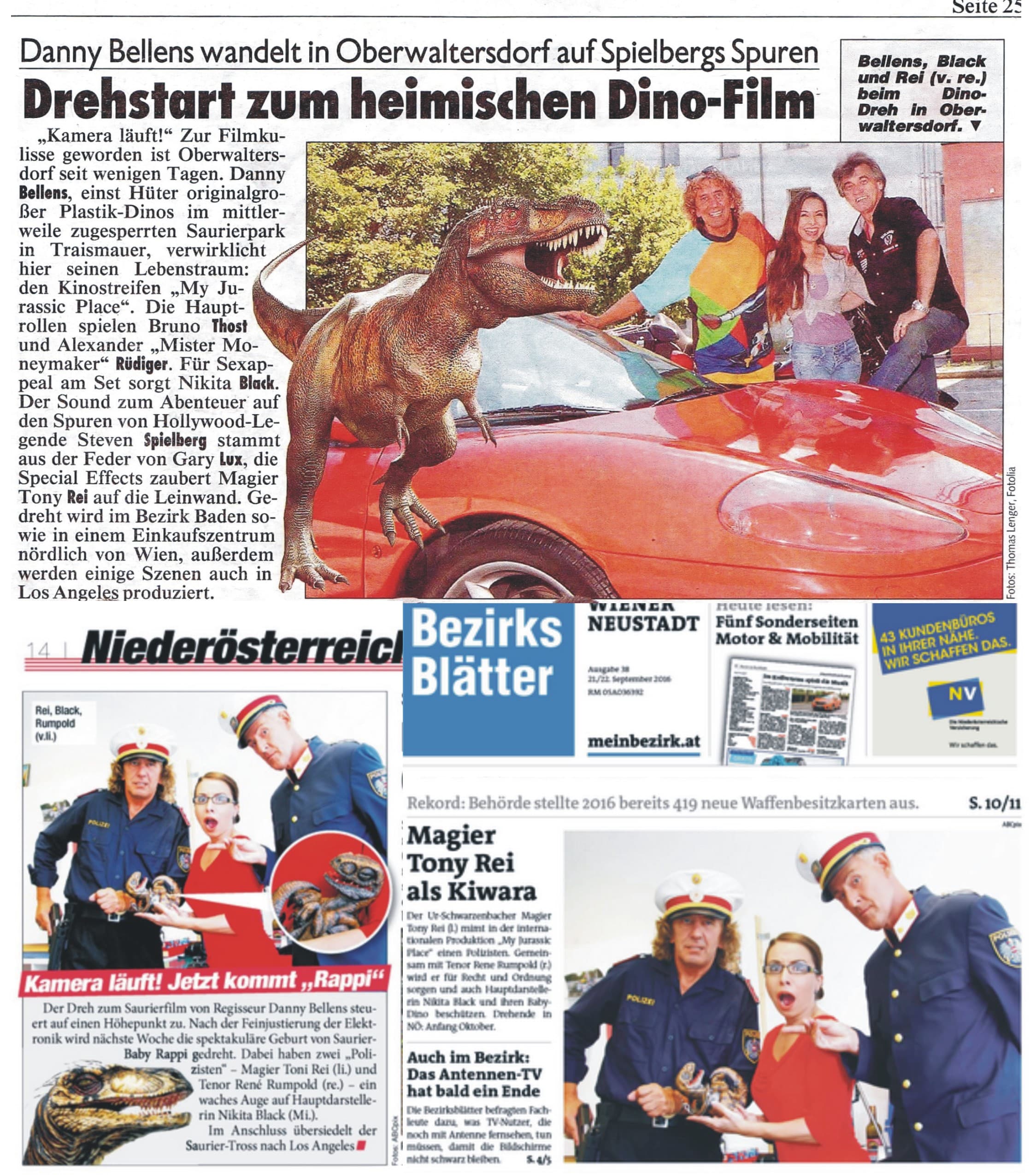 My Jurassic Place Tony Rei spielt in einer Hollywood Produktion einen Polizisten