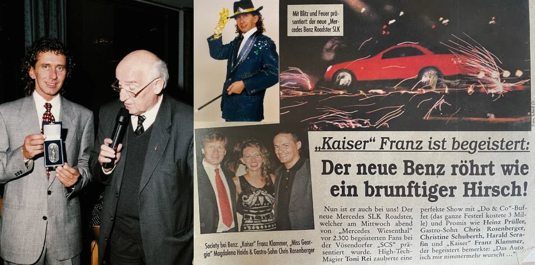 Tony Rei erhält die silberne Ehrenmedaille von Wien