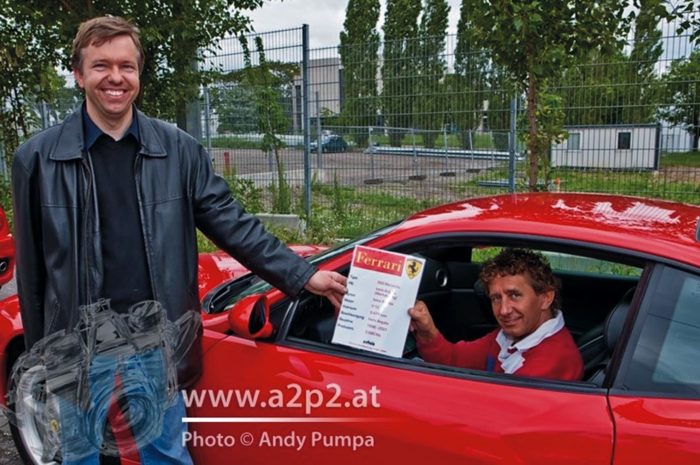 Tony Rei im schnellsten Ferrari Maranello oesterreichs