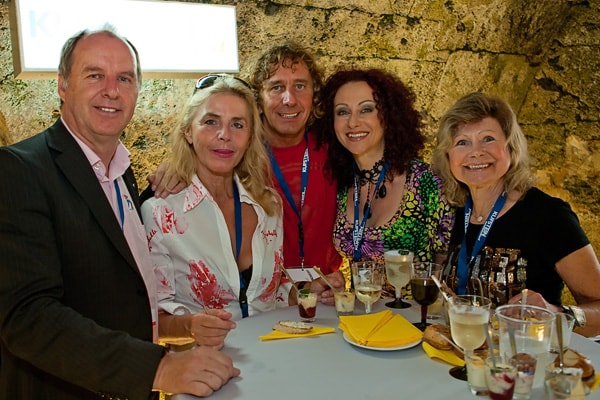 Peter Gossner mit Promis