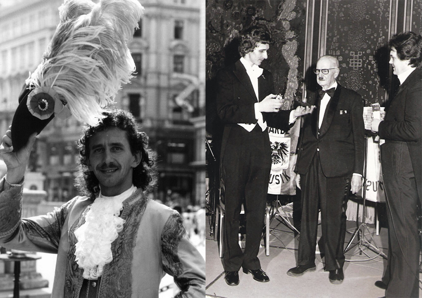Tony Rei am Wiener Stadtfest Tony Rei Fritz Lisetti und Fenni 1979