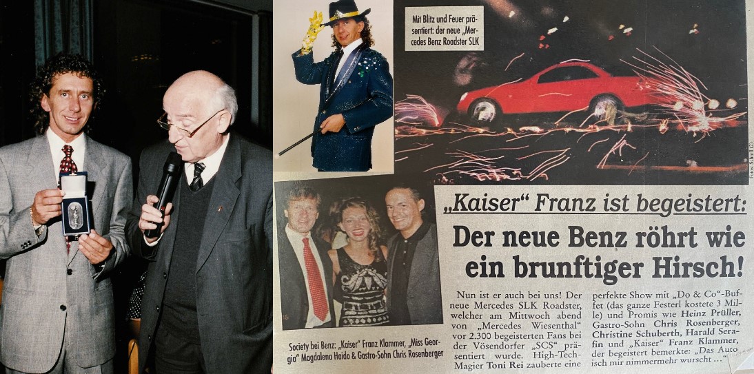 Tony Rei praesentiert den neuen Mercedes SLK